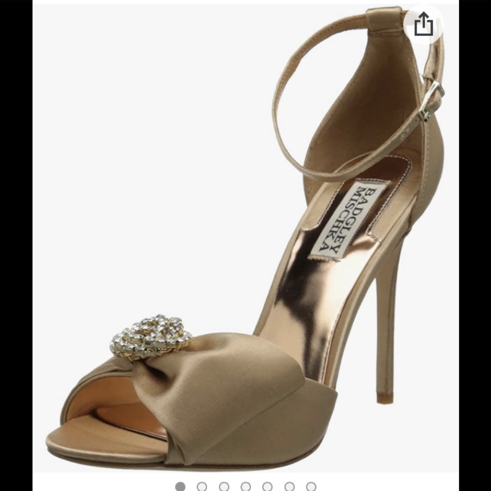 Peep toe, satin dress strap sandal